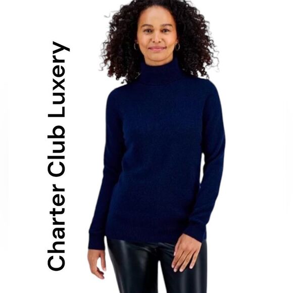 Charter Club Luxury 100% Cashmere Turtleneck Sweater Sz XXL - Picture 1 of 5